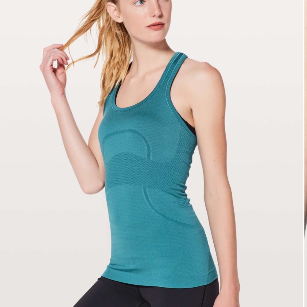 lululemon Swiftly Tech Racerback Pacific Teal Sz 4